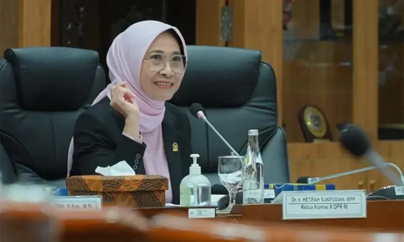 Ketua Komisi X DPR, Hetifah Sjaifudian mengaku belum ada pertemuan resmi bersama Kementerian Kebudayaan untuk membahas proyek penulisan sejarah Indonesia (Foto: Dok Resmi DPR RI).