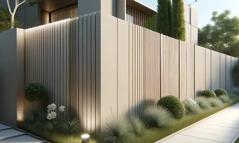 Ide model pagar tembok depan rumah (Foto: PARBOABOA/Wanovy Hutapea)